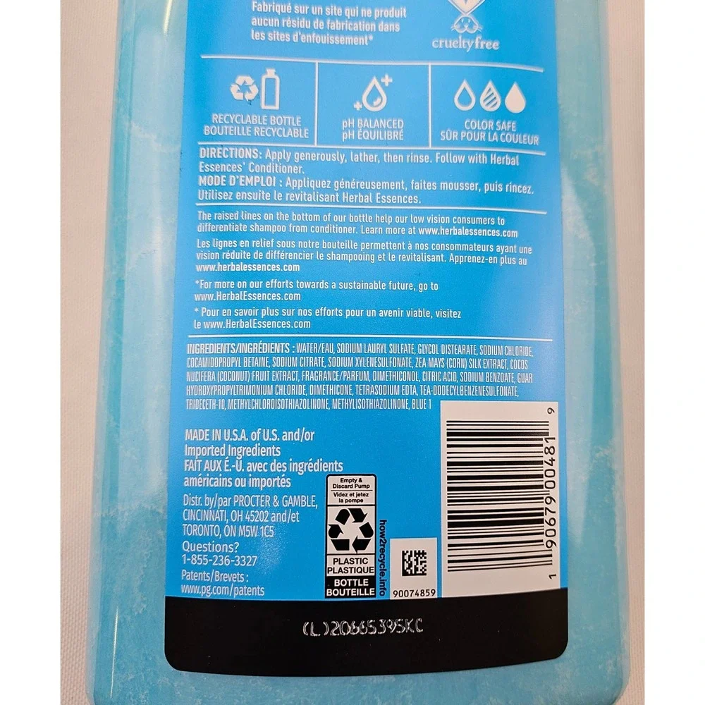Herbal Essences Hello Hydration Shampoo Coconut 29.2oz Pump 2 Pack‎ 190679004819